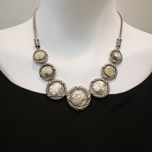 Bohemian Cowgirl Lucky 7 Concho Necklace Southwest Boho Style - Picture 3 of 7